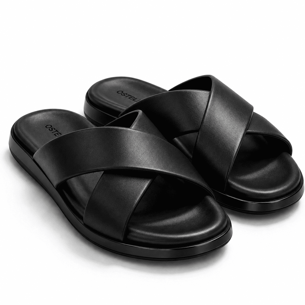 OSTELLA™ | Sandales Croisées Noir