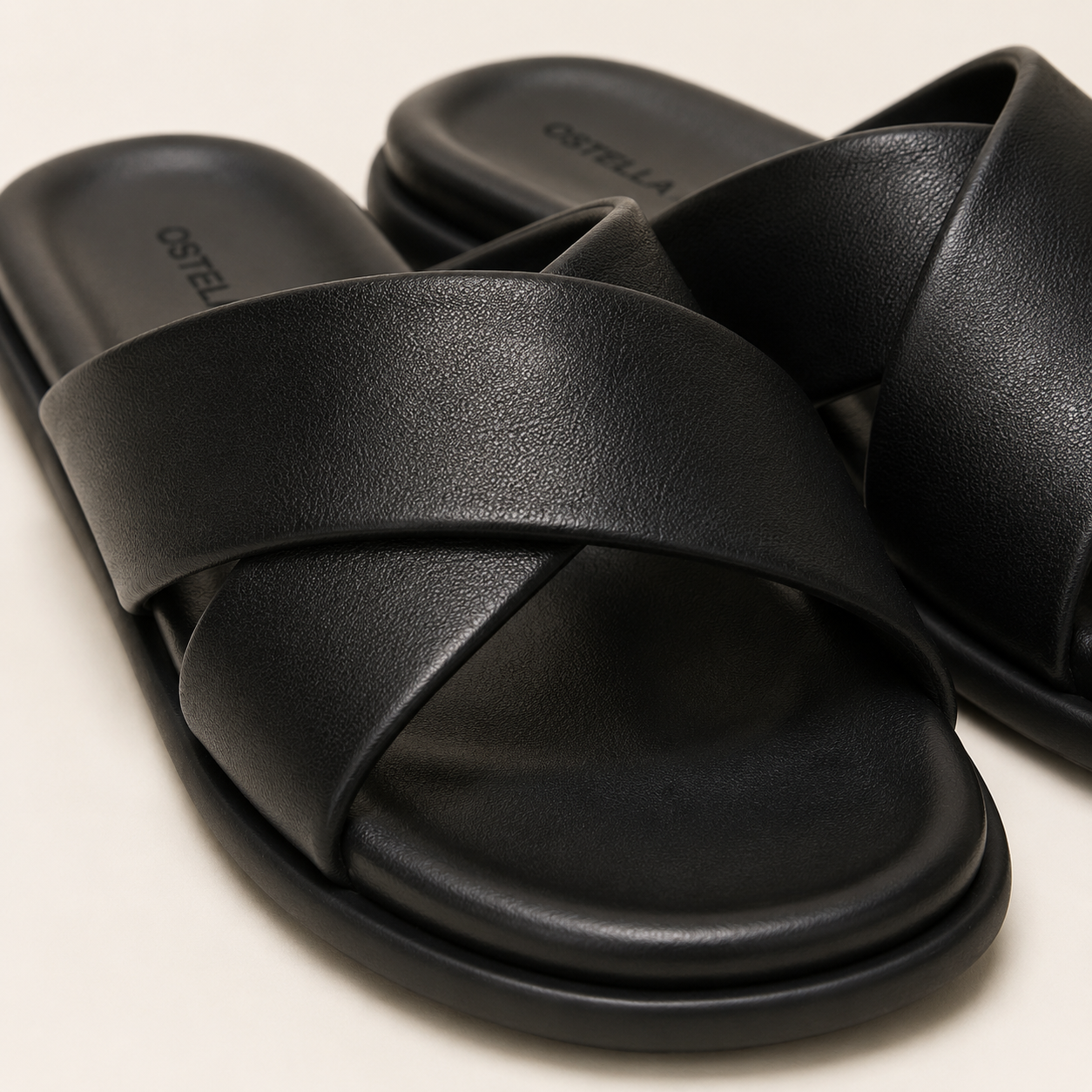 OSTELLA™ | Sandales Croisées Noir