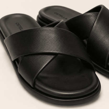 OSTELLA™ | Sandales Croisées Noir