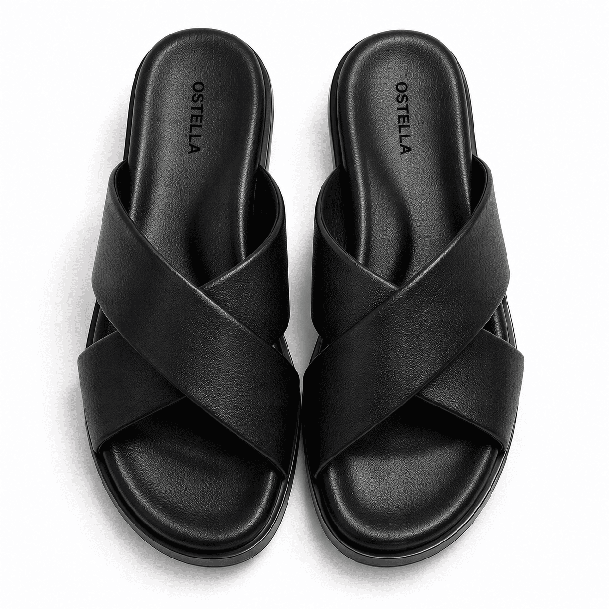 OSTELLA™ | Sandales Croisées Noir