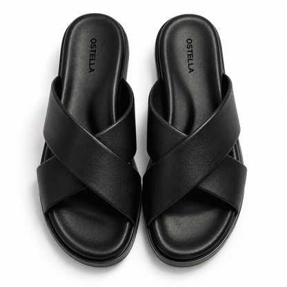 OSTELLA™ | Sandales Croisées Noir