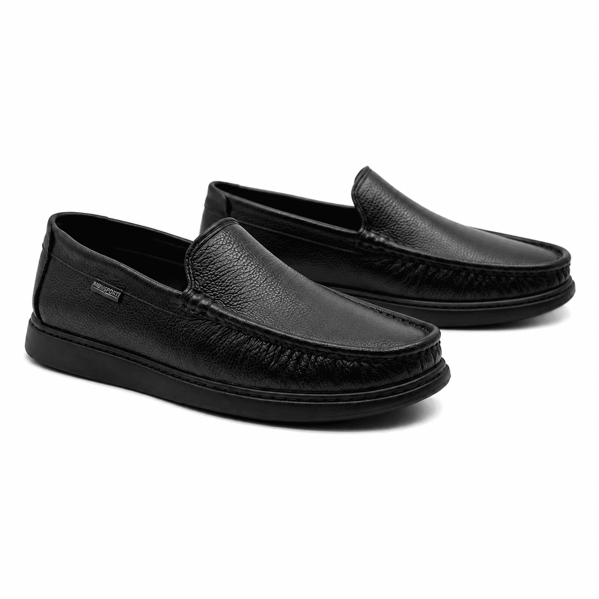 Mocassins en Cuir Noir