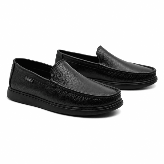Mocassins en Cuir Noir