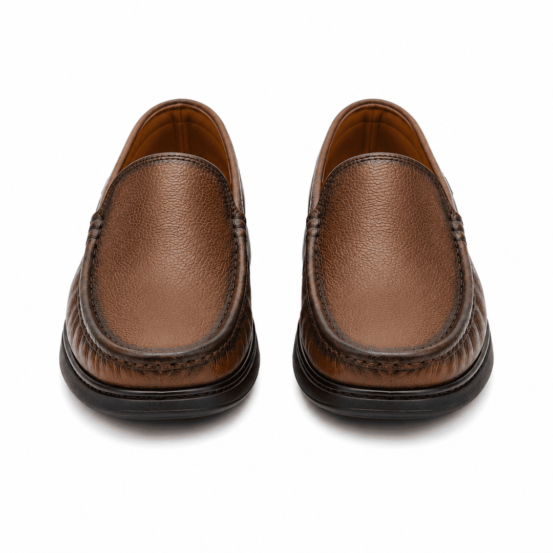 OSTELLA™ | Mocassins en Cuir Marron