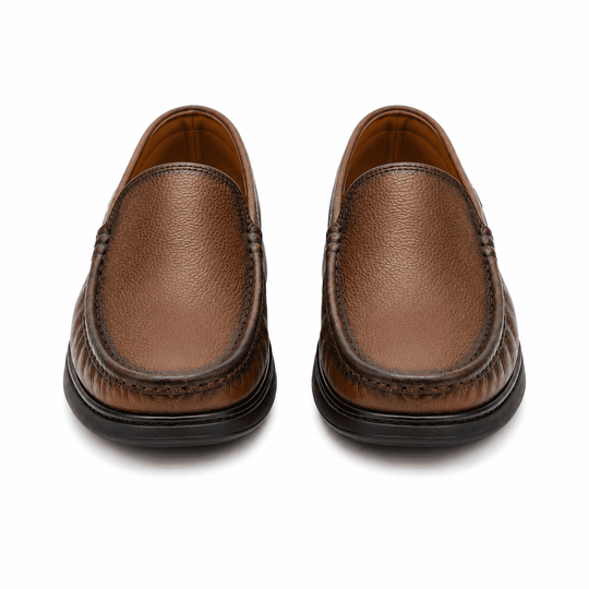 OSTELLA™ | Mocassins en Cuir Marron